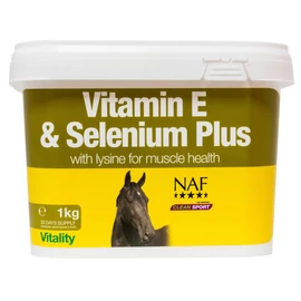 NAF E-vitamin és Szelén 1kg izomvédő és sejtregeneráló por lovaknak