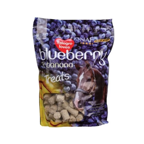 NAF Blueberry &amp; Banana Treats 1kg-os áfonyás és banános jutalomfalat lovaknak